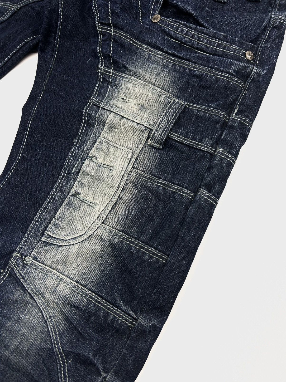 Japanese Brand J RAG Japanese Navy Multi-Pocket Denim Pants Limited Edition Size US 30 / EU 46 - 12 Thumbnail