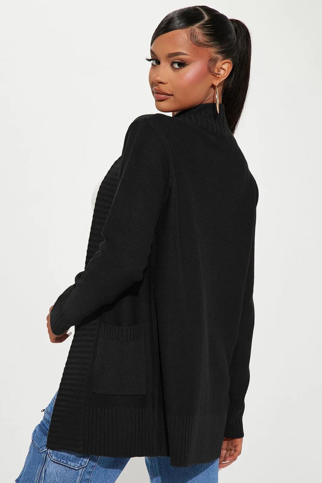 Fashion Nova Moments After Cardigan - Black Size M / US 6-8 / IT 42-44 - 2 Thumbnail