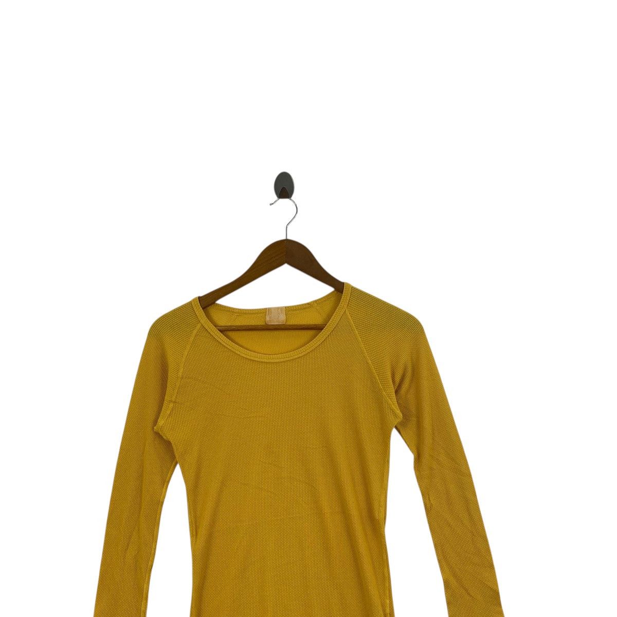 Other Vintage RNA JAPAN PUNK Slim Fit Yellow Plain Tee Shirt Top Size XS / US 0-2 / IT 36-38 - 2 Thumbnail
