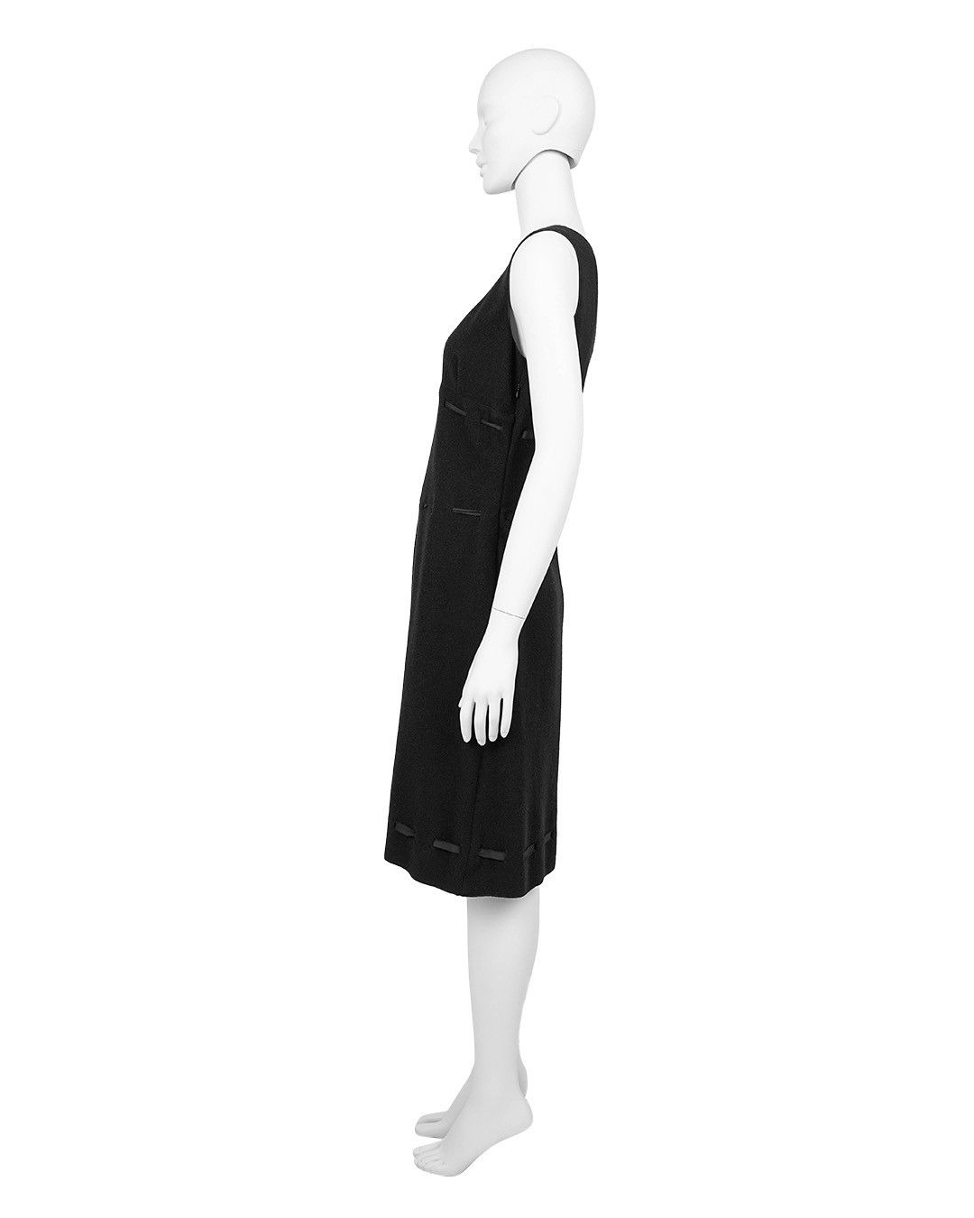 Miu Miu Miu Miu F/W1996 Black Wool Dress Size M / US 6-8 / IT 42-44 - 5 Thumbnail