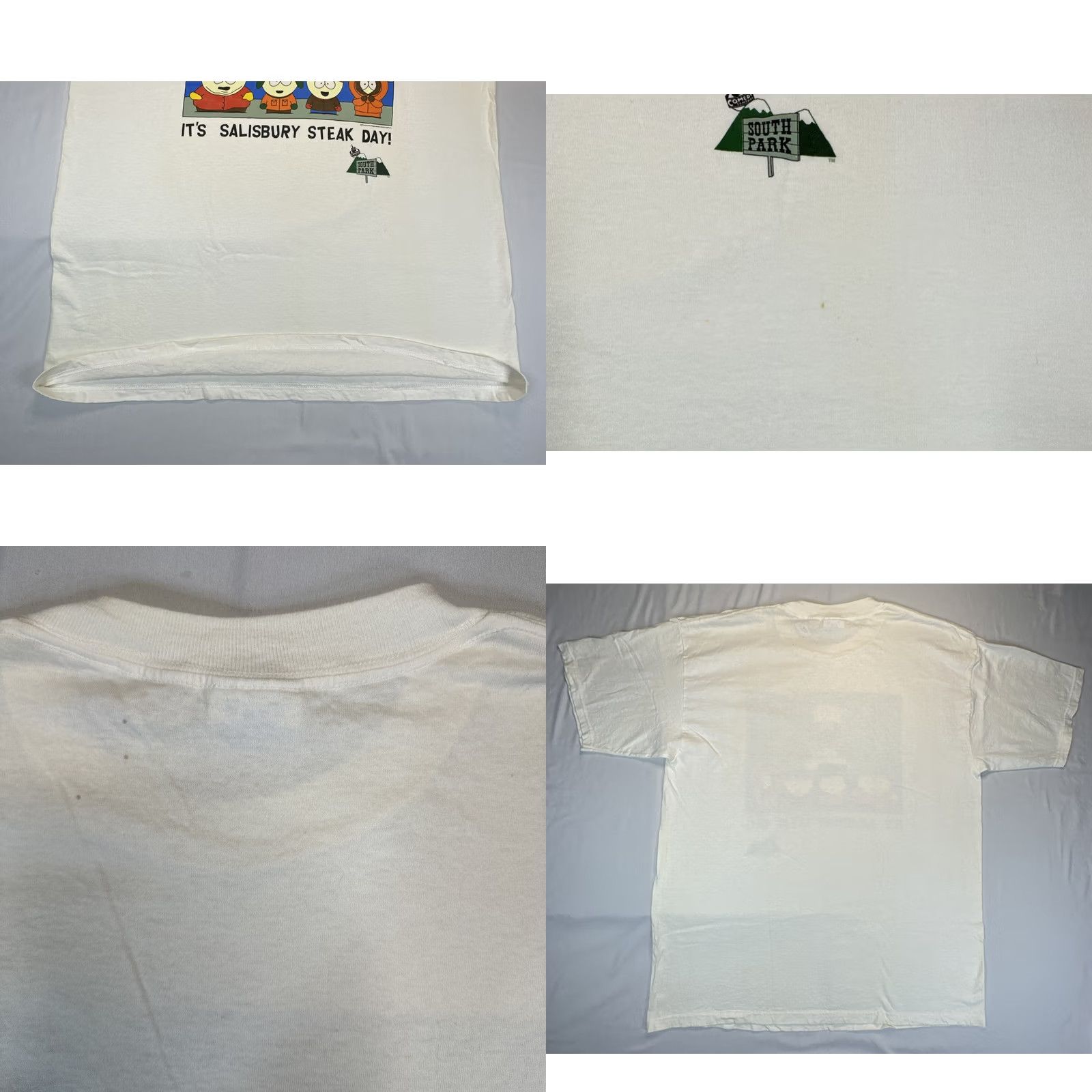 Gildan VINTAGE South Park T-Shirt XL White 90s Logo Graphic Print Unisex Adults Gildan Crew Neck Short Sleeve 1997 Comedy Central Size US XL / EU 56 / 4 - 9 Thumbnail