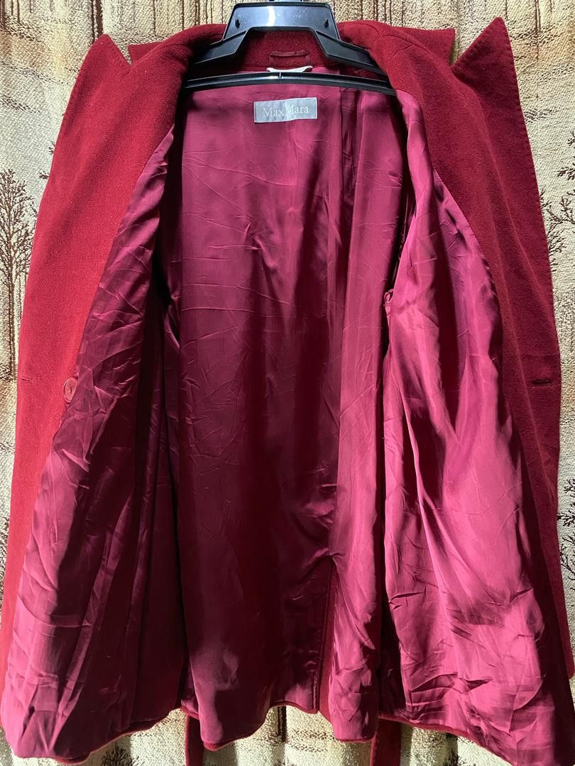 Max Mara Max Mara Double Breasted Wool Maroon Coat Size M / US 6-8 / IT 42-44 - 6 Thumbnail