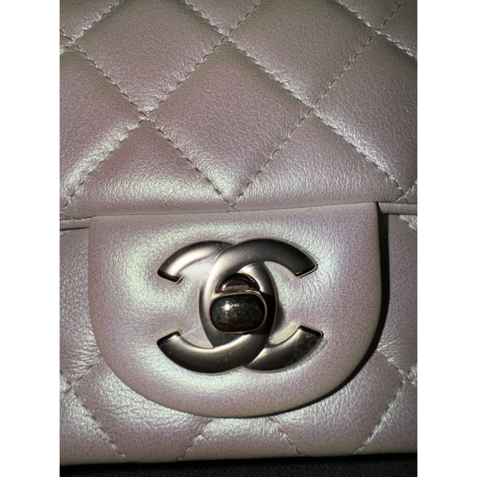 Chanel Chanel White Mini Flap CC Quilted Chain Crossbody Bag Size ONE SIZE - 6 Thumbnail