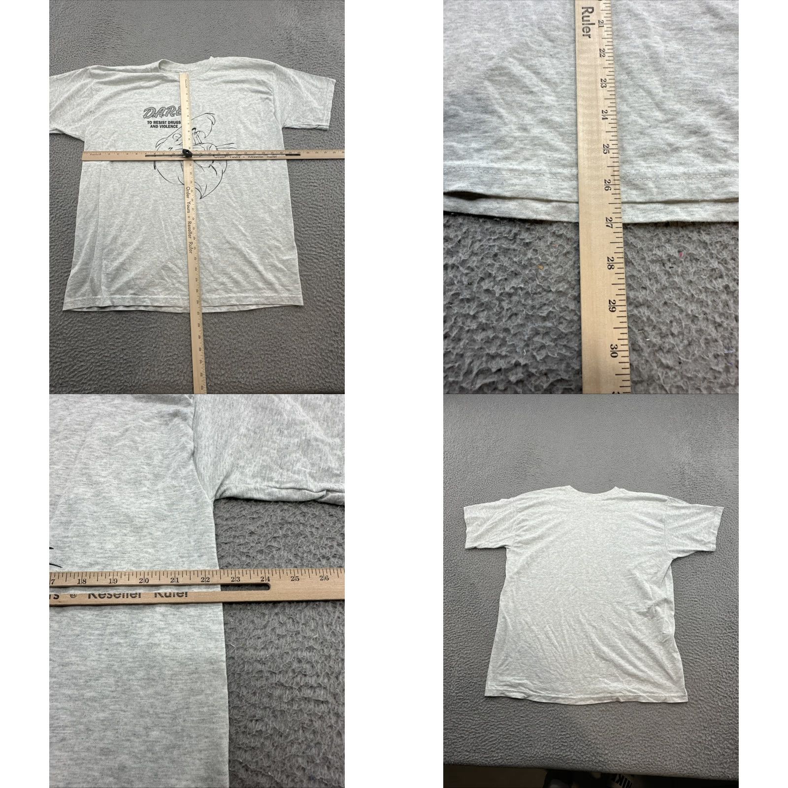Fruit Of The Loom VINTAGE 90s Fruit of the Loom Shirt Adult XL Gray Nice Shape Size US M / EU 48-50 / 2 - 8 Thumbnail