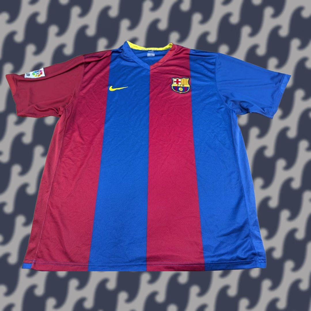 Nike BARCELONA FC 2007-08 HOME SHIRT NIKE 237759-655 JERSEY | Grailed