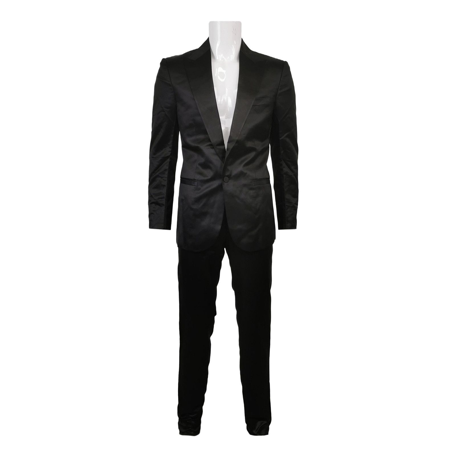 Versace Versace M Cotton-Silk Solid Lapel Suit Set Size US M / EU 48-50 / 2 - 1 Thumbnail