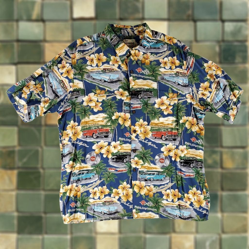 Reyn Spooner Reyn Spooner American Classics Chevrolet Hawaiian Shirt Mens XXL Multicolor Short Sleeve Men 2XL Size US XXL / EU 58 / 5 - 1 Thumbnail