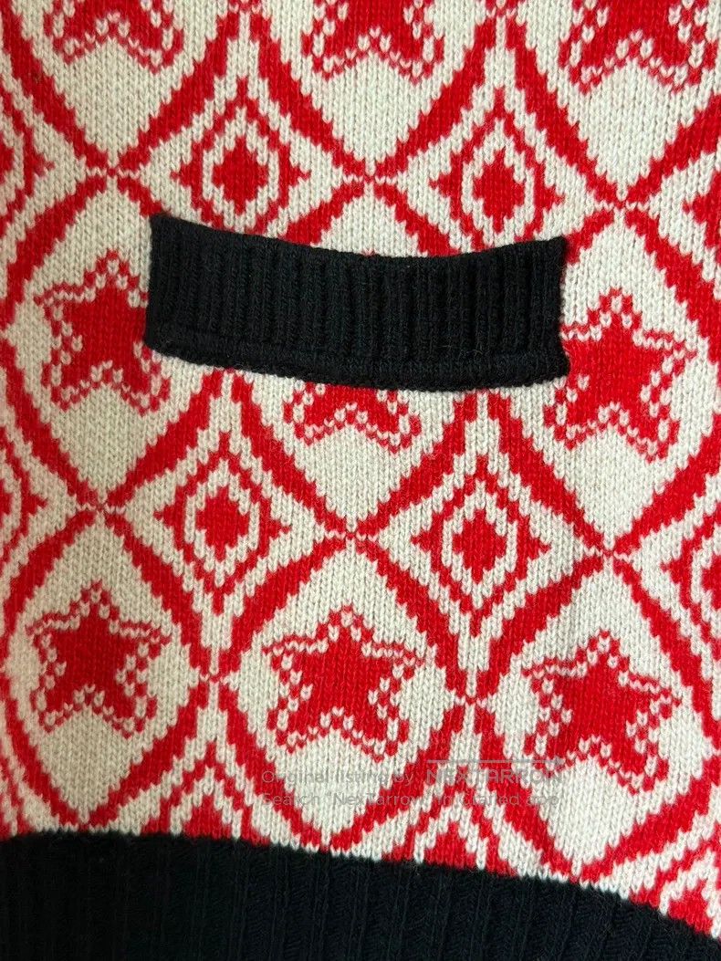 Gucci Gucci Red and white colour-matched diamond-plaid wool card Size L / US 10 / IT 46 - 4 Thumbnail