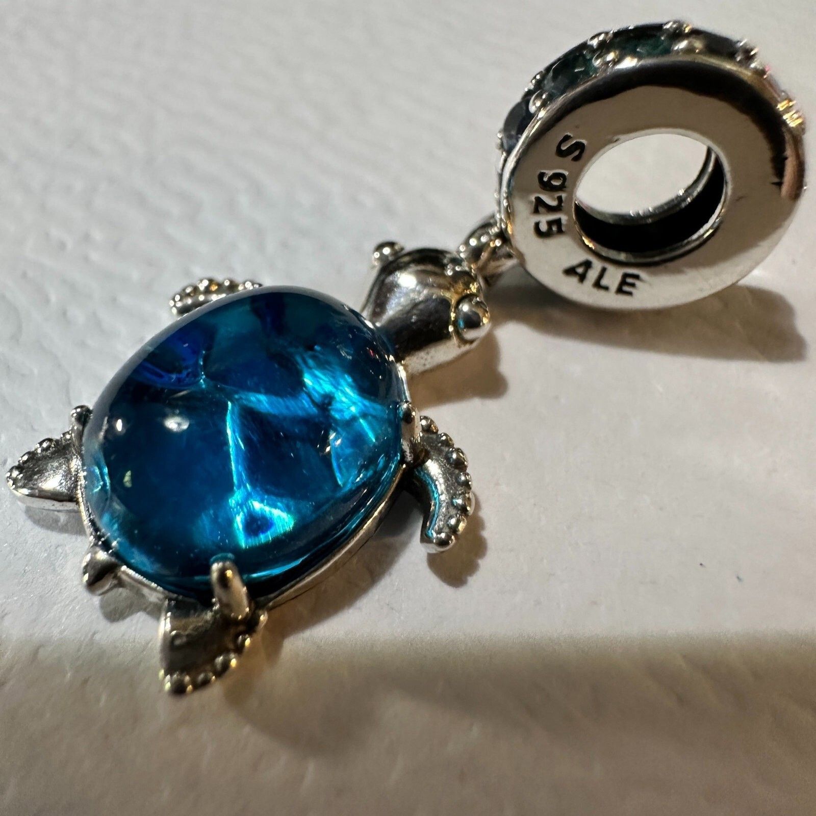 pandora Authentic Pandora, Murano Glass Sea Turtle Dangle Charm #798 Size ONE SIZE - 4 Thumbnail
