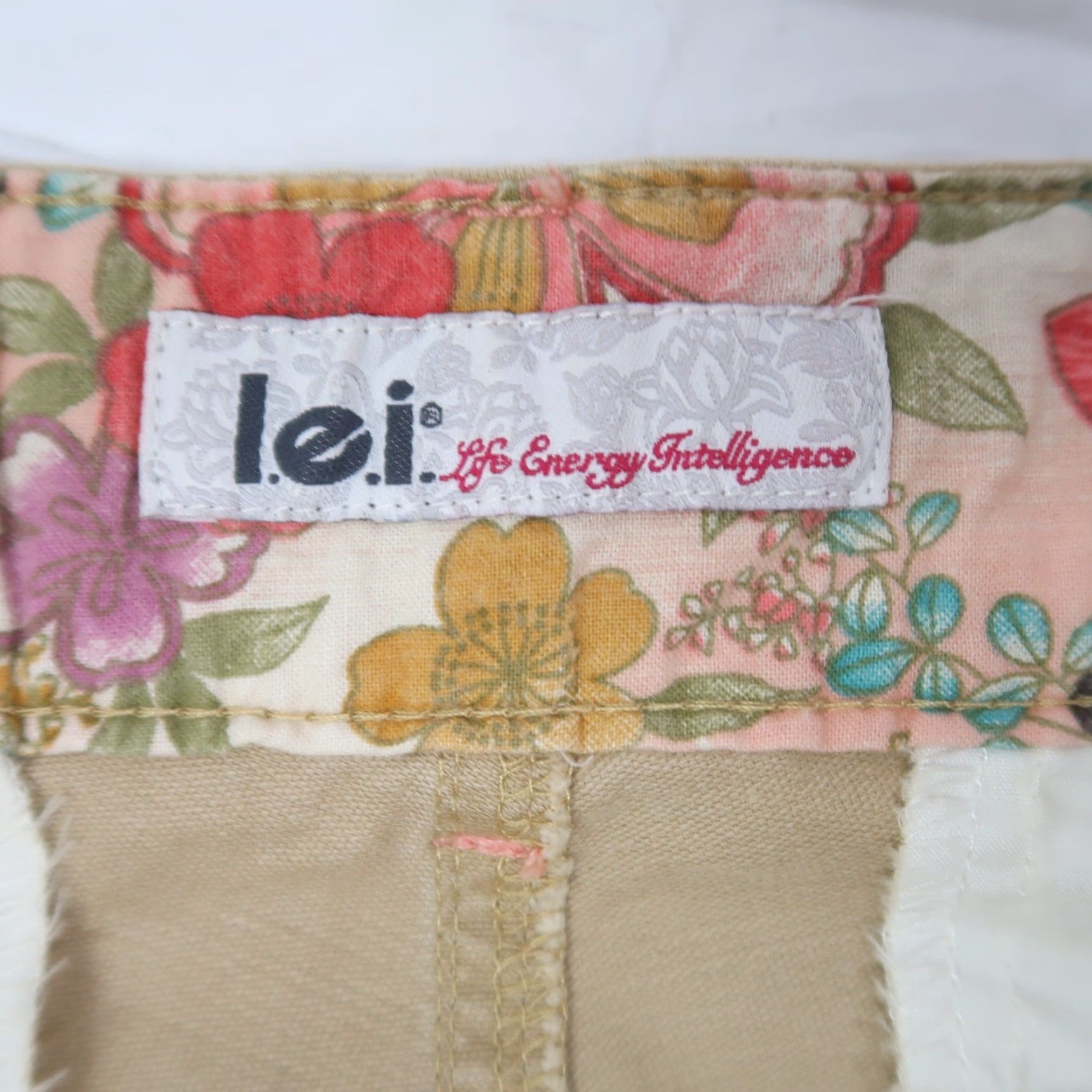 L.E.I. VINTAGE L.E.I. Khaki Tan Mid Rise Trouser Capri Pants 13 NWT Women Shorts? Wait Size 34" / US 12 / IT 48 - 6 Thumbnail