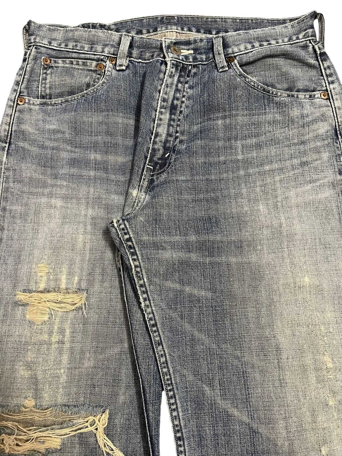 Levi's Vintage 90s Levis 503 Mud Wash Style Distressed Baggy Jeans Size US 32 / EU 48 - 4 Thumbnail