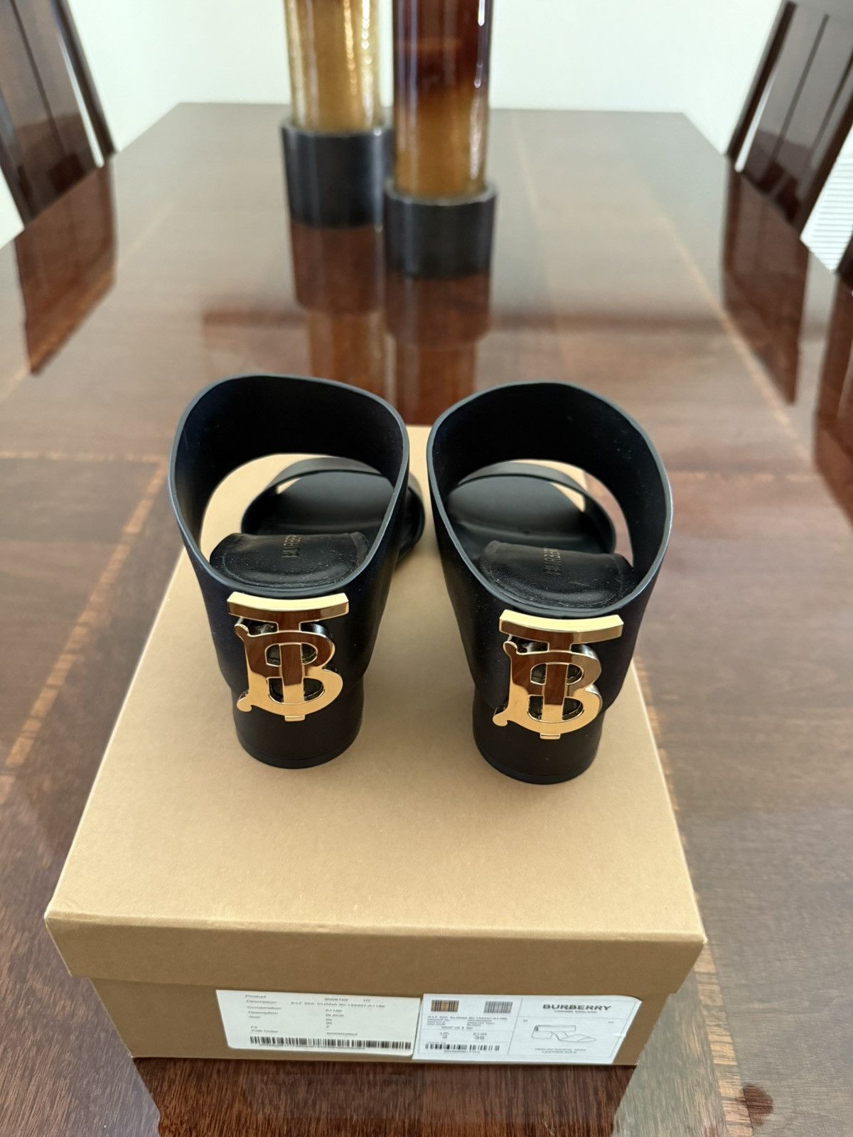 Burberry Burberry TB heels Size US 5 / IT 35 - 3 Thumbnail