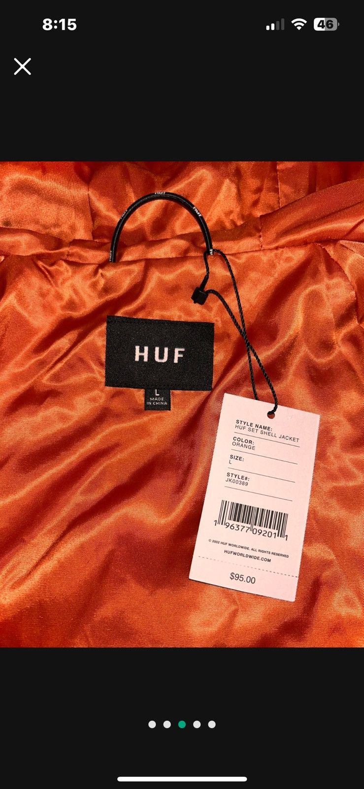 Huf Brand new Huf shell jacket Size US L / EU 52-54 / 3 - 3 Thumbnail