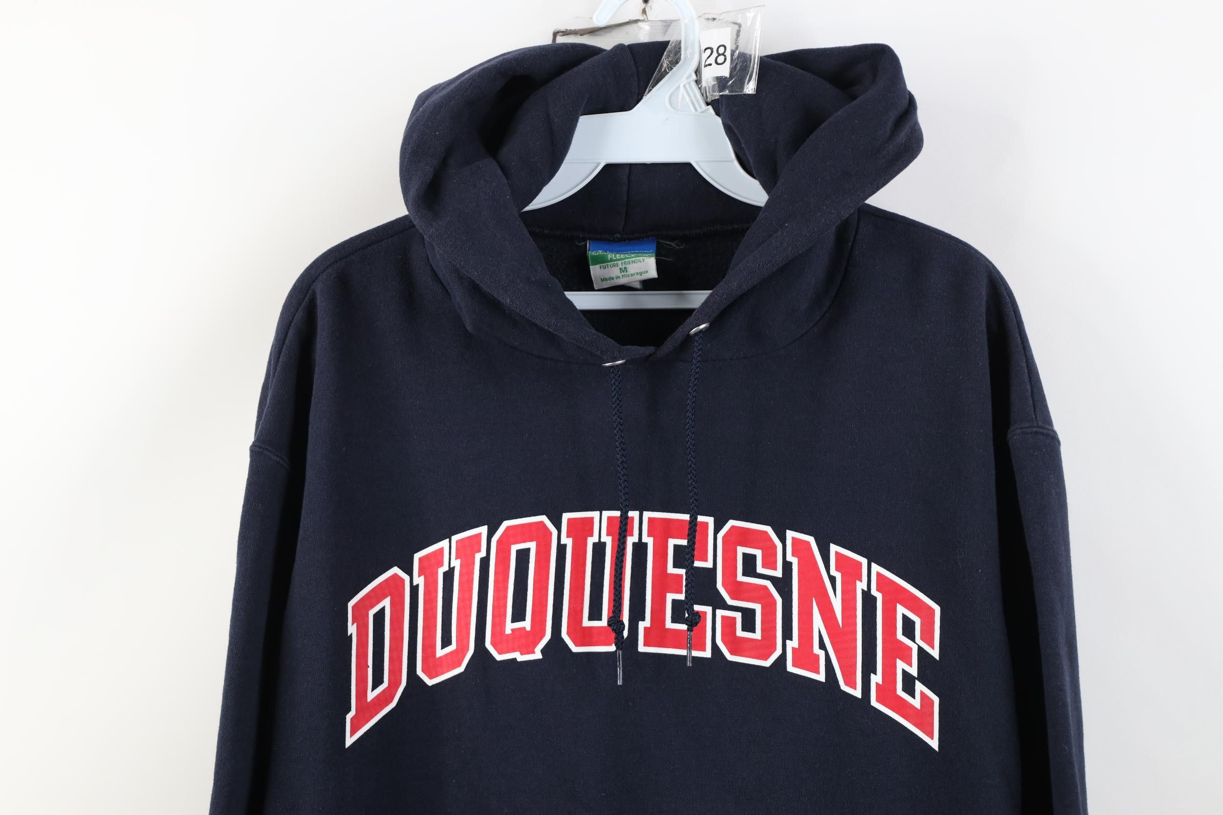Champion Vintage Champion Duquesne University Hoodie Sweatshirt Blue Size US M / EU 48-50 / 2 - 2 Thumbnail