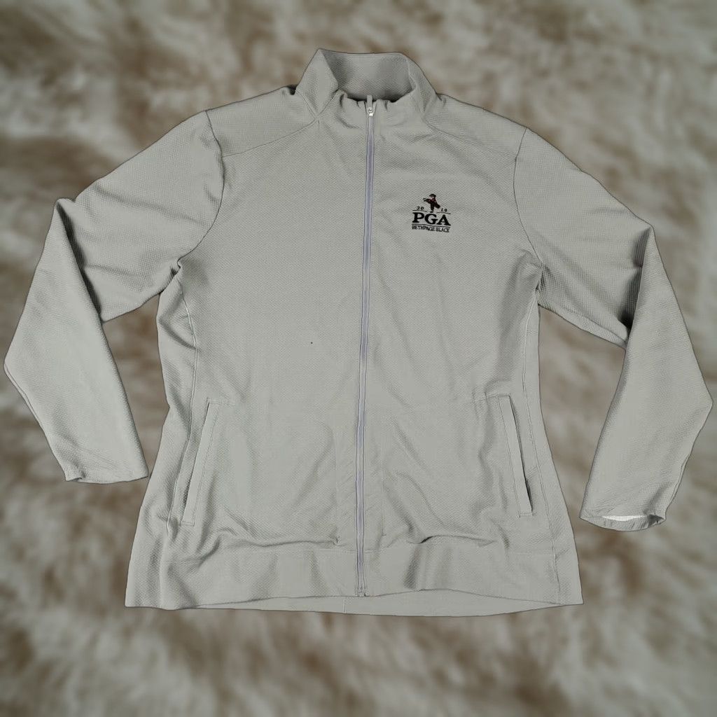 Nike Nike Track Jacket Womens XL Gray Full Zip Activewear Sports Size XL / US 12-14 / IT 48-50 - 1 Thumbnail