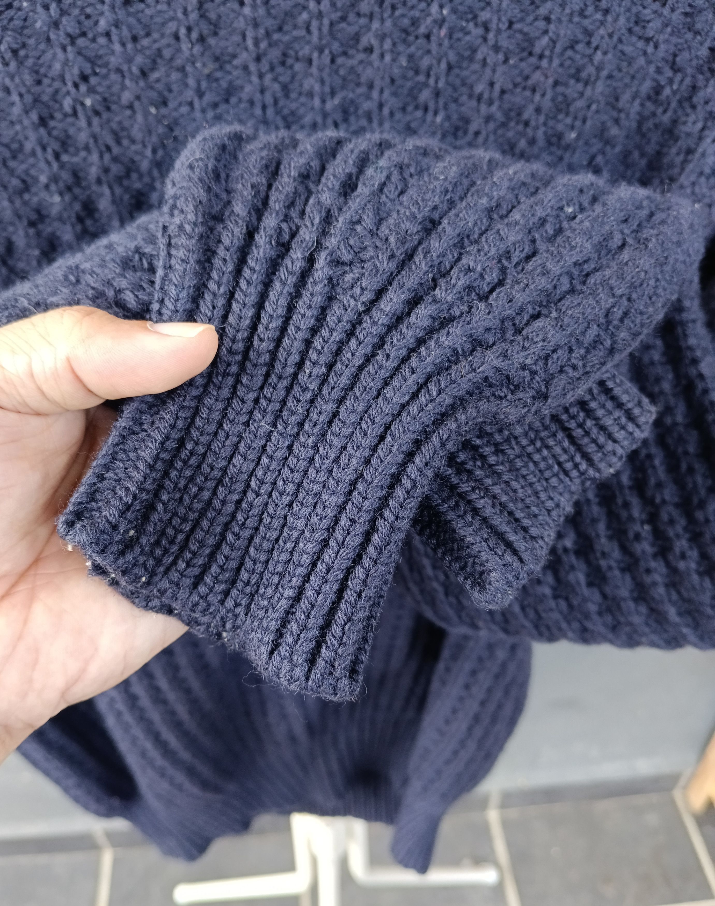Comme des Garcons Homme AD 1990 CDG HOMME WOOL KNIT SWEATSHIRT Size US M / EU 48-50 / 2 - 3 Thumbnail