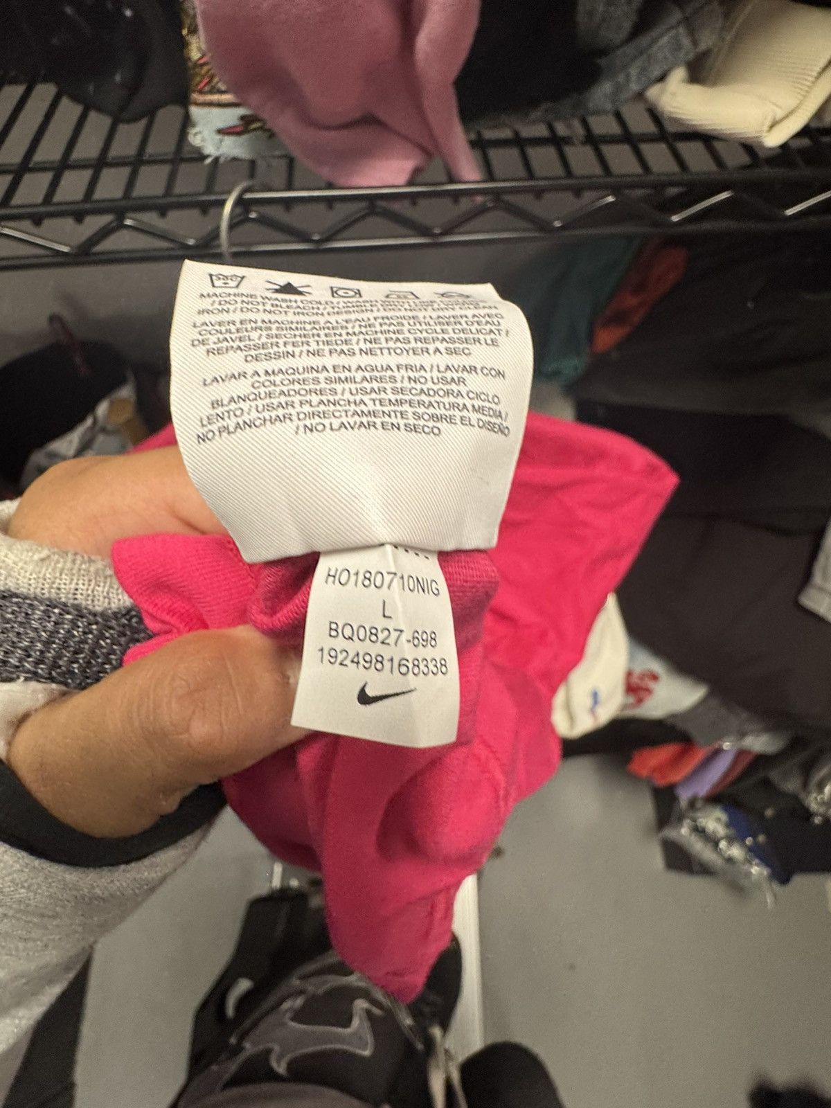 Nike × Off-White OFF-WHITE x Nike NRG A6 Tee Pink Rush/Black Size US L / EU 52-54 / 3 - 7 Thumbnail