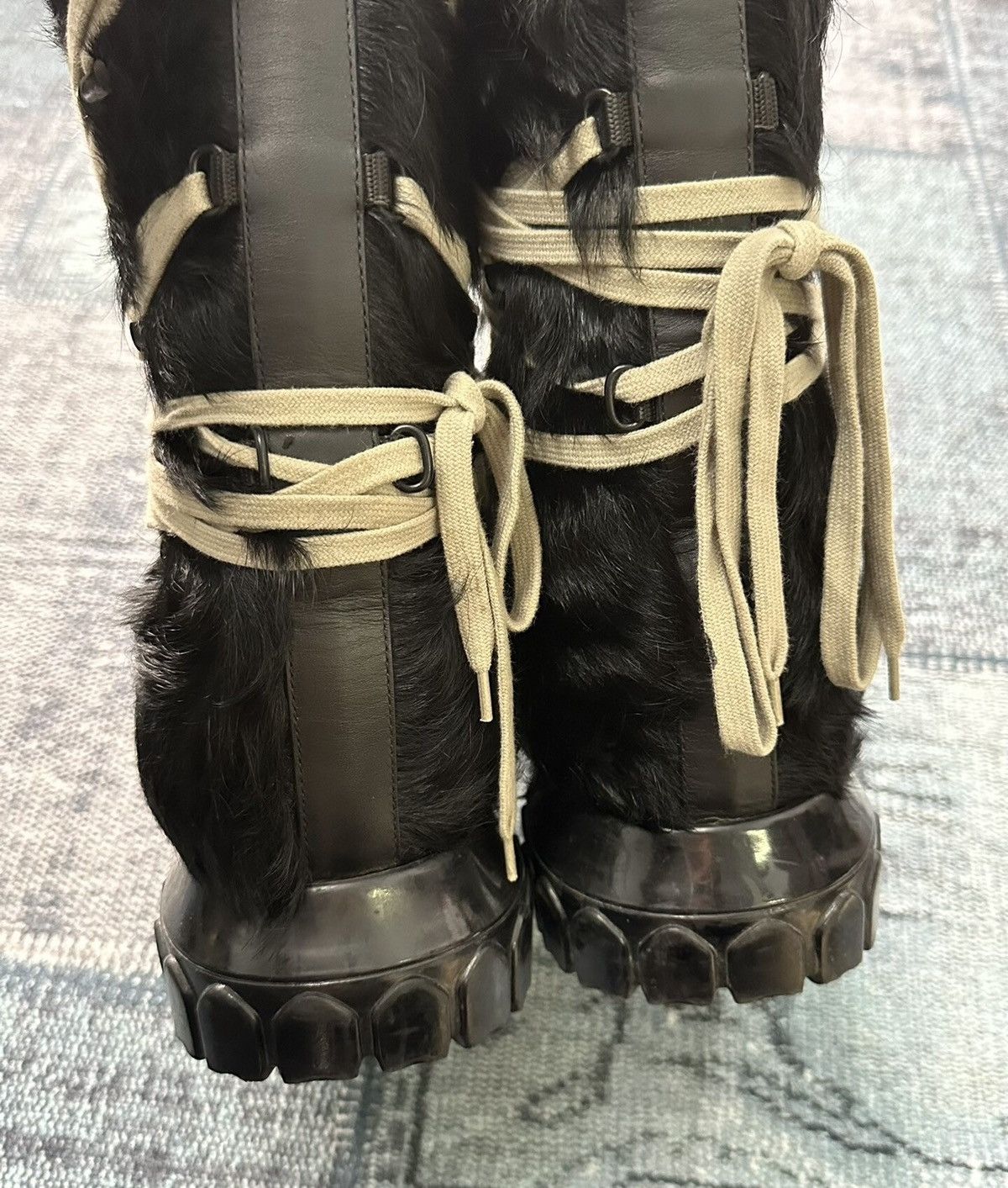 Rick Owens Rick Owens crazy lace pony hair snow boots. Size US 8 / IT 38 - 6 Thumbnail