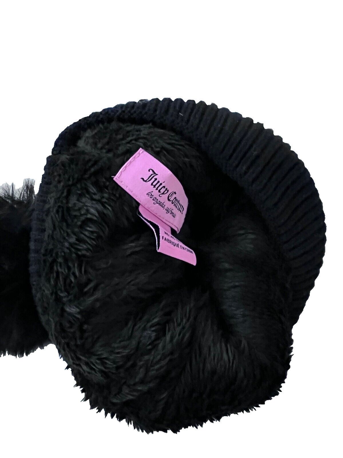 Juicy Couture Juicy Couture Cherries Brooch Cuff Rib Pom Beanie Knit Hat Size ONE SIZE - 2 Thumbnail