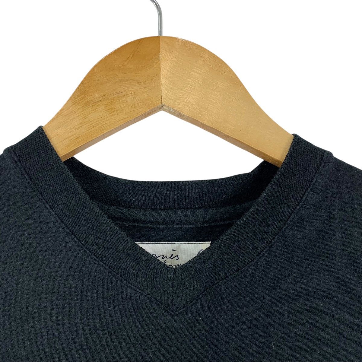 Vintage × agnes b. Vintage AGNES B Homme Paris Fashion Designer Plain V T-Shirt Size US S / EU 44-46 / 1 - 3 Thumbnail