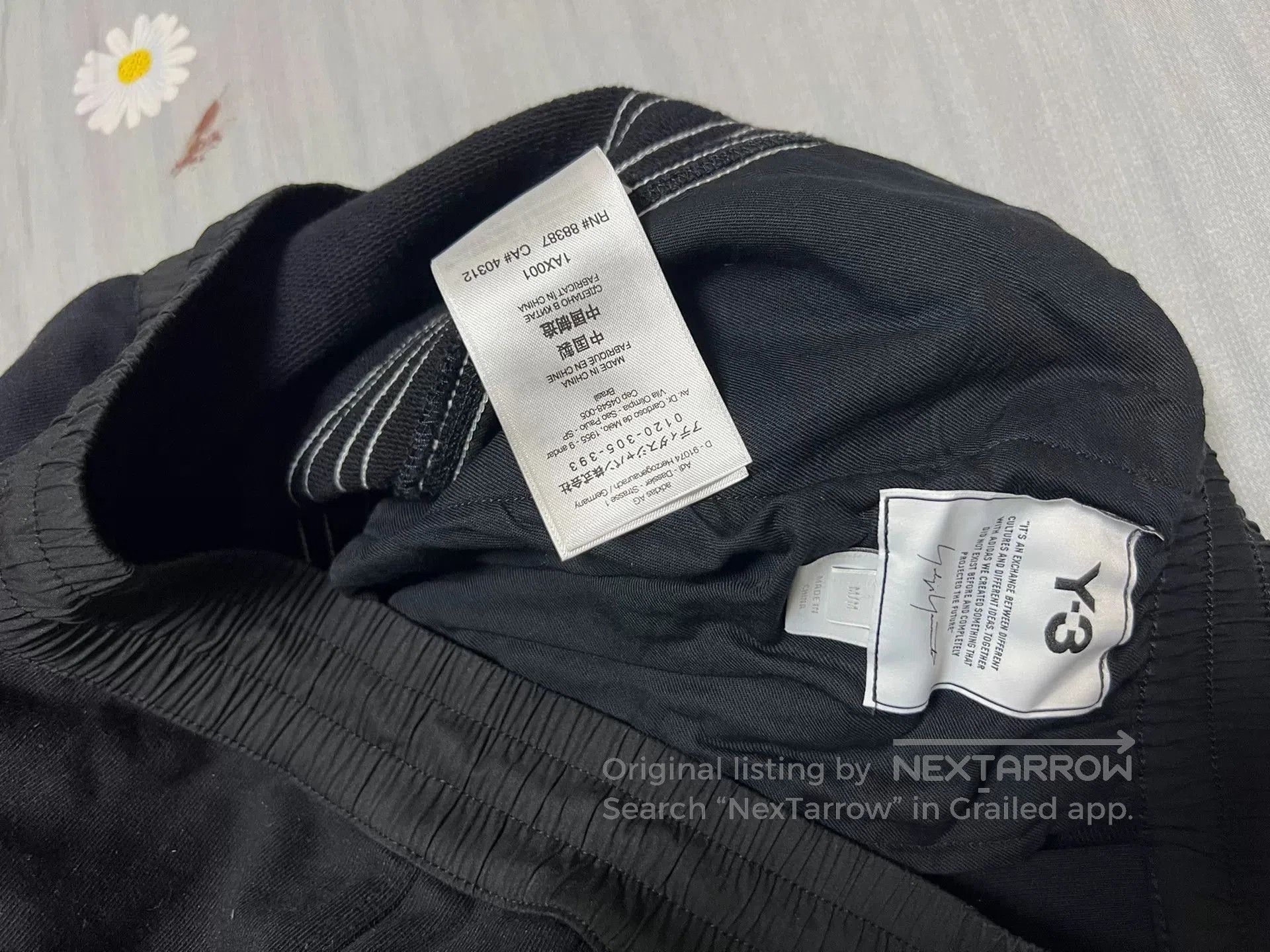 Y-3 Y-3 Black Samurai Men's Shorts. Size US 30 / EU 46 - 4 Thumbnail
