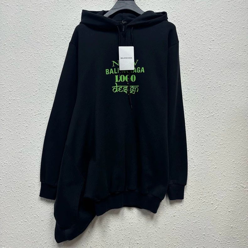 Balenciaga Balenciaga Fake two-piece hoodie with double hem Size US S / EU 44-46 / 1 - 1 Thumbnail