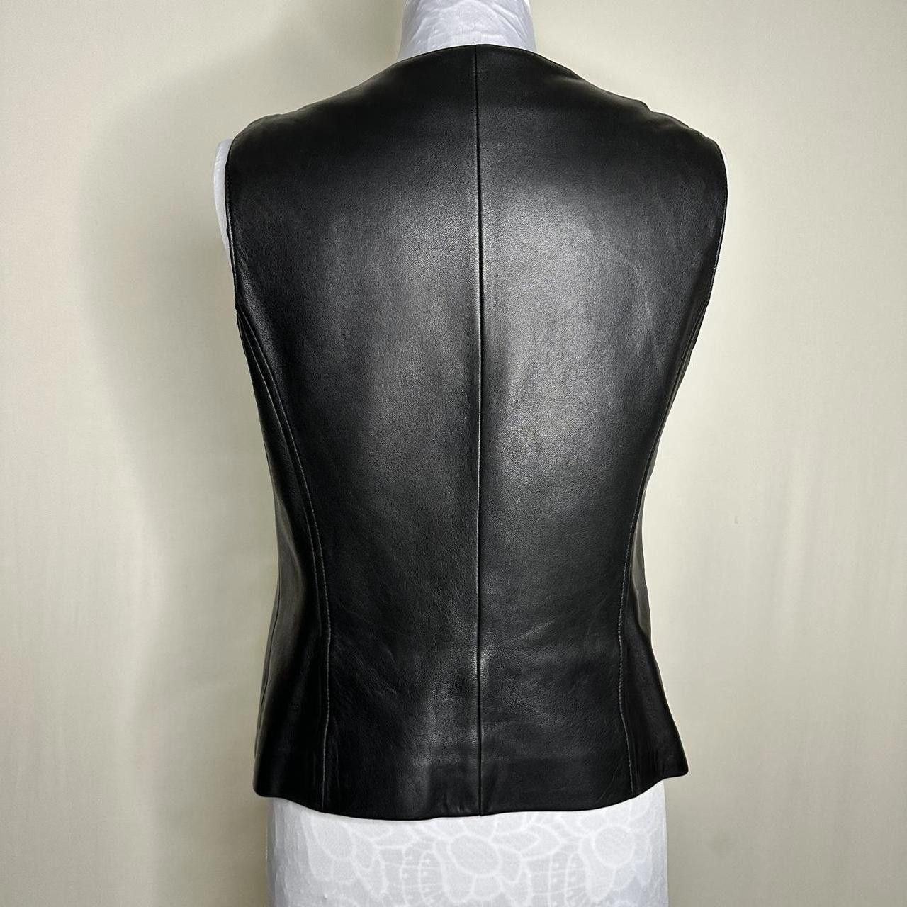 Vintage Vintage Liz Claiborne Black Lamb Suede Leather Vest Sz 8 Size M / US 6-8 / IT 42-44 - 3 Thumbnail