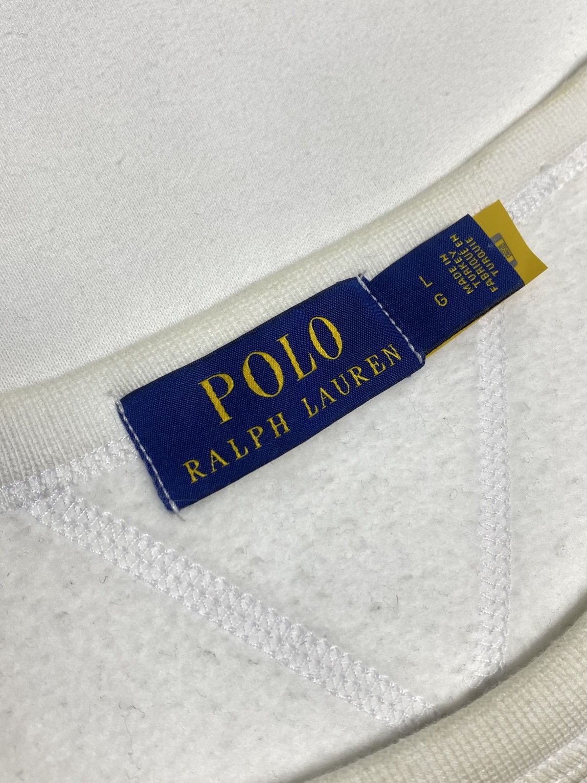 Polo Ralph Lauren Polo Bear by Polo Ralph Lauren White Sweatshirt Size US L / EU 52-54 / 3 - 6 Thumbnail