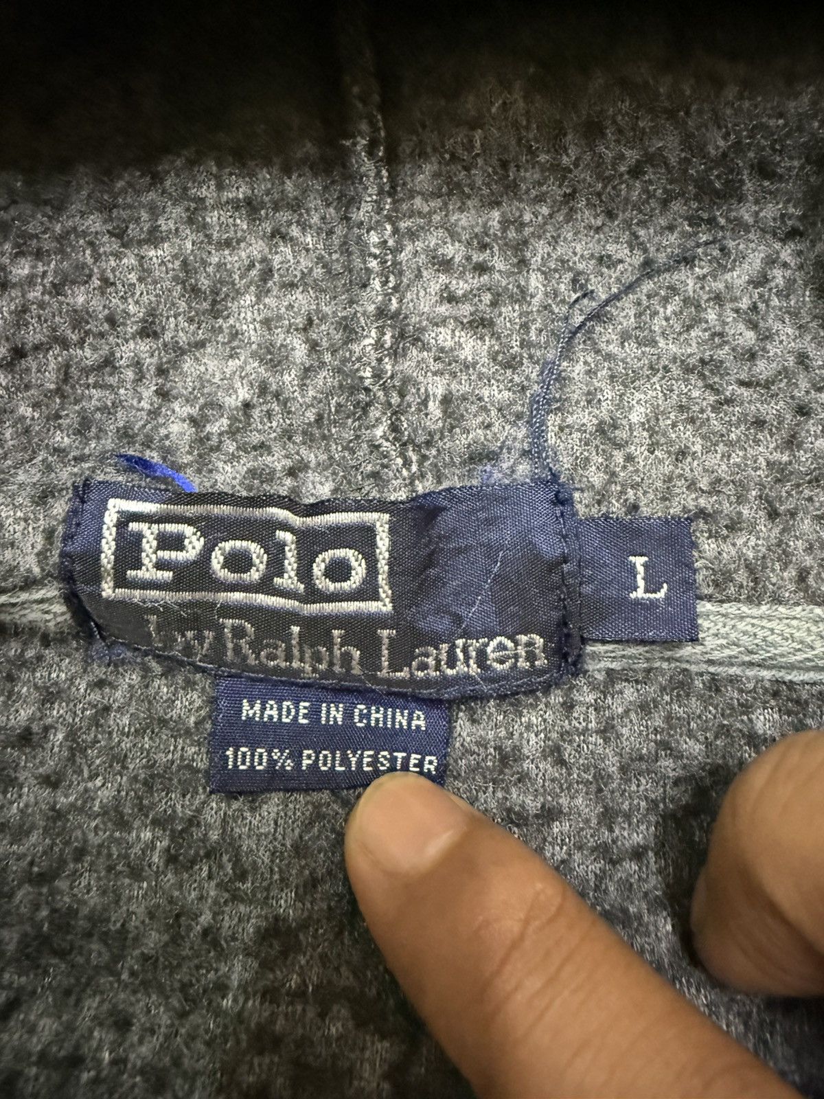 Polo Ralph Lauren Vintage Polo by Ralph Lauren Small Pony Fleece Sweater Hodie Size US XL / EU 56 / 4 - 9 Thumbnail