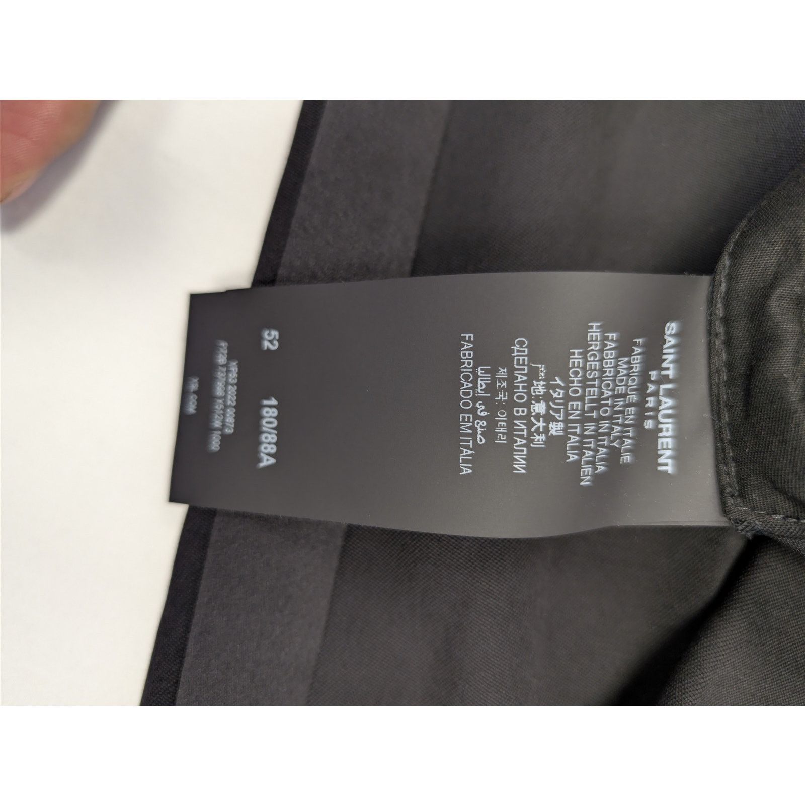 Saint Laurent Paris o1rshd1 Grain De Poudre Organique Pants in Black Size US 36 / EU 52 - 15 Thumbnail