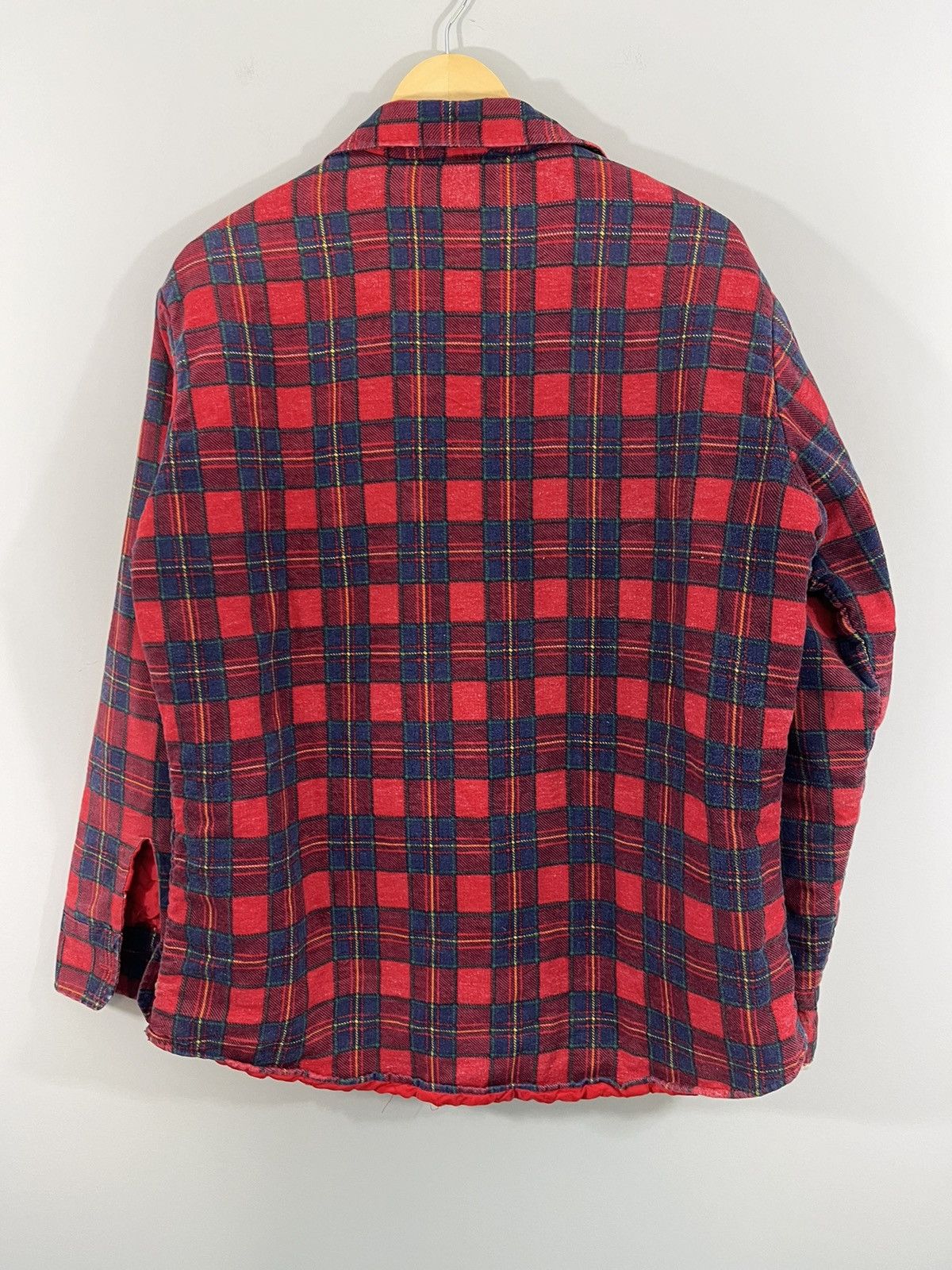 Vintage Sun Faded Distressed Quilted Flannel Over Shirt Size US L / EU 52-54 / 3 - 10 Thumbnail