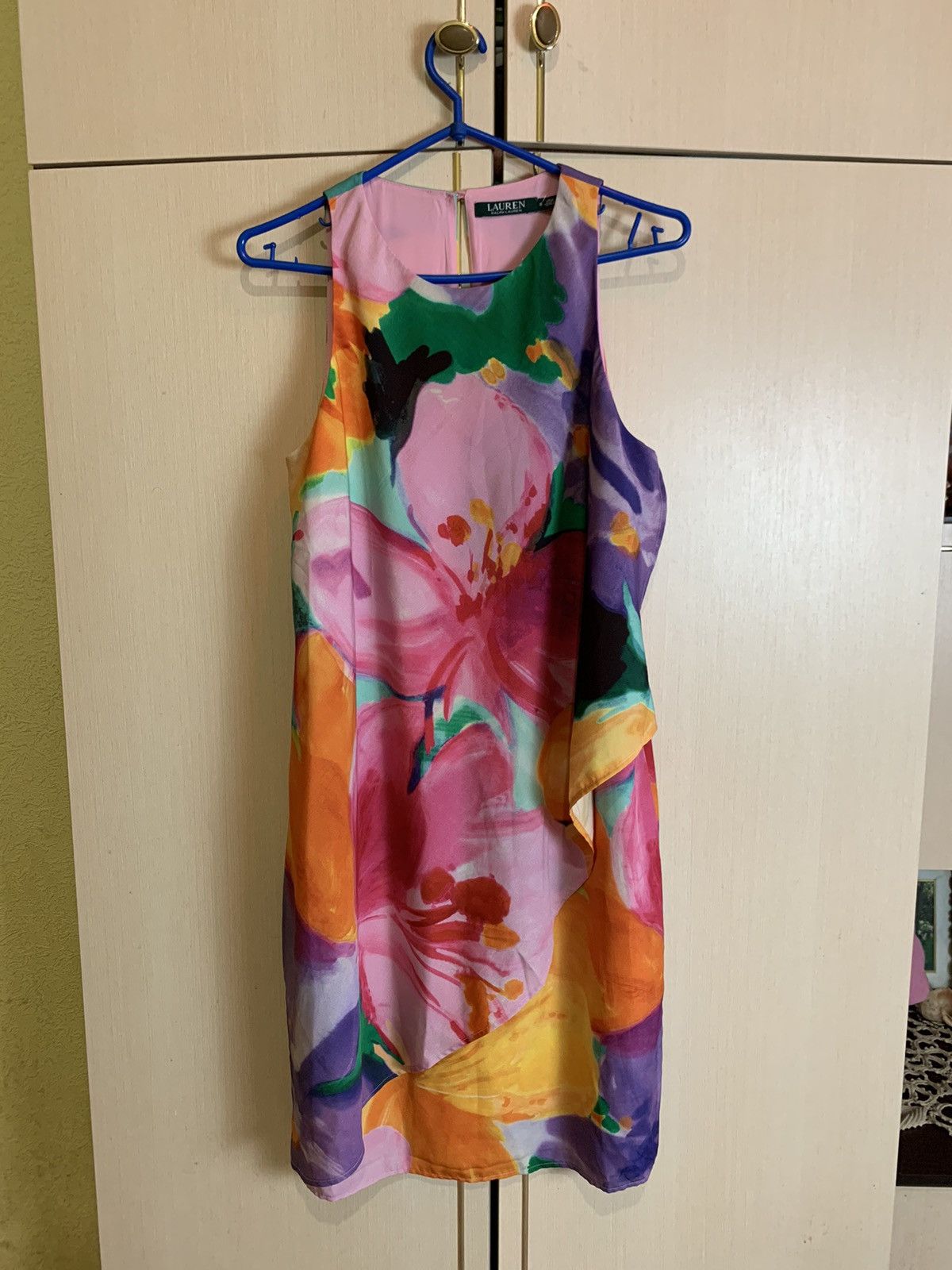 Other 🔥RARE🔥Polo Ralph Lauren Flowers Designed Overprint Dress Size M / US 6-8 / IT 42-44 - 1 Thumbnail