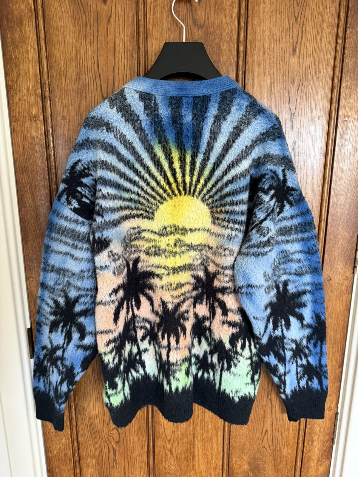 Celine $2.3k SS23 Celine 1 of 1 sample jaquard sunset cardigan Hedi Size US M / EU 48-50 / 2 - 19 Thumbnail
