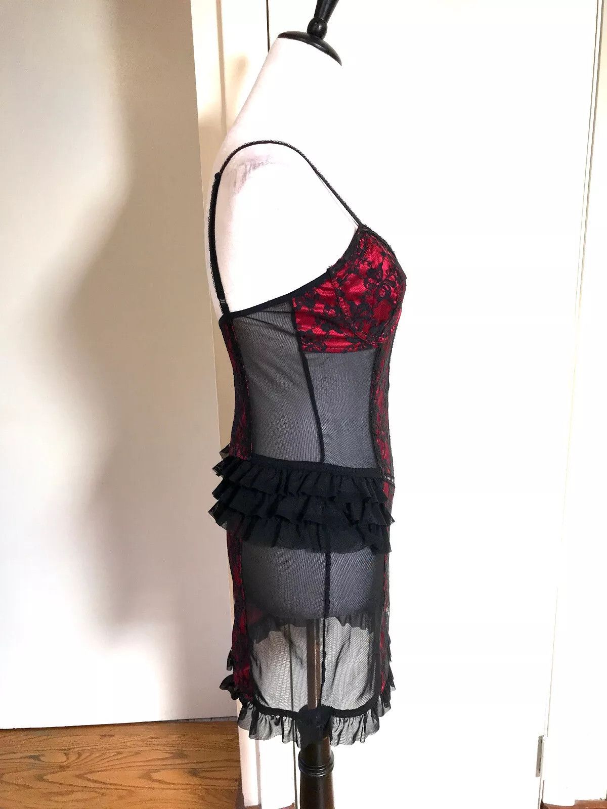 Lip Service Lip Service Vintage Vaudeville Vamps Lace & Mesh Dress XS Size XS / US 0-2 / IT 36-38 - 4 Thumbnail