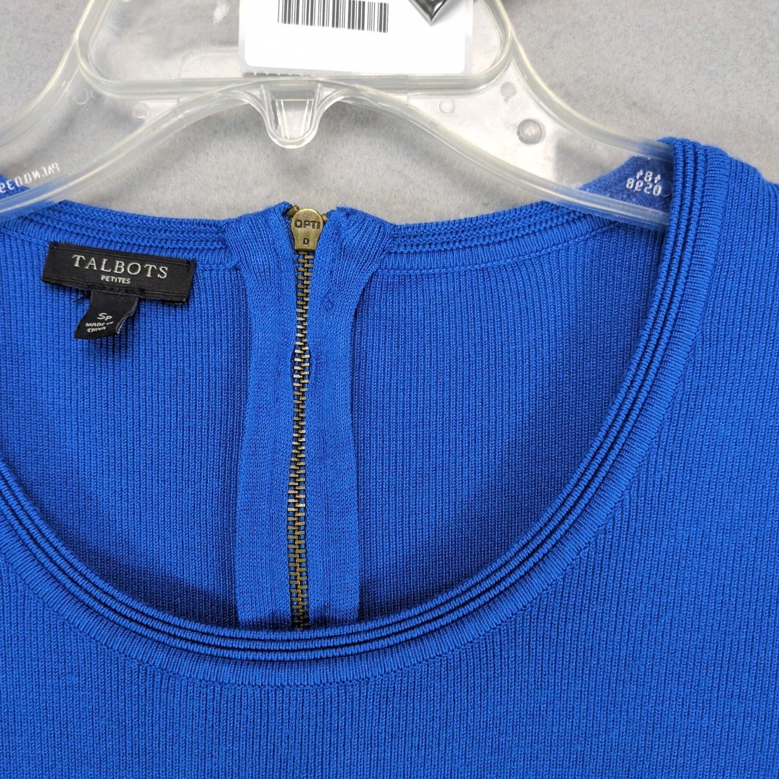 Talbots Talbots Blue Soft Knit Pleated Fit & Flare Sweater Dress S Size S / US 4 / IT 40 - 10 Thumbnail
