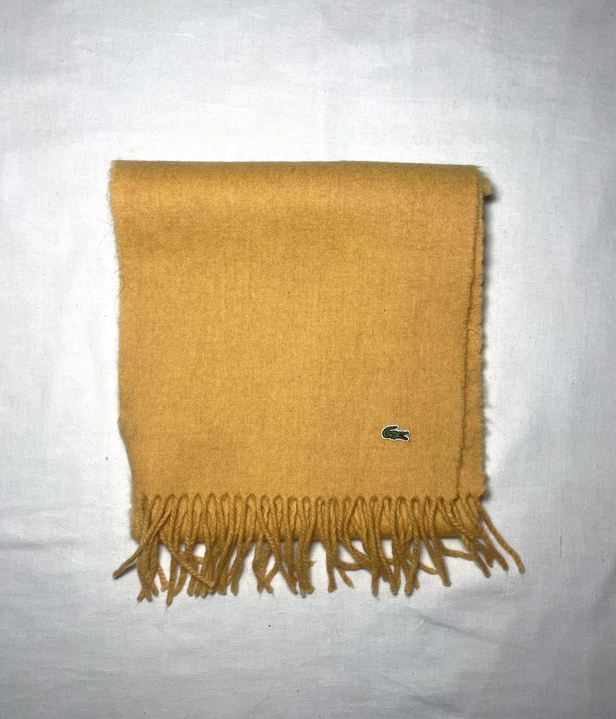 Lacoste Lacoste yellow cashmere scarf Size ONE SIZE - 1 Thumbnail