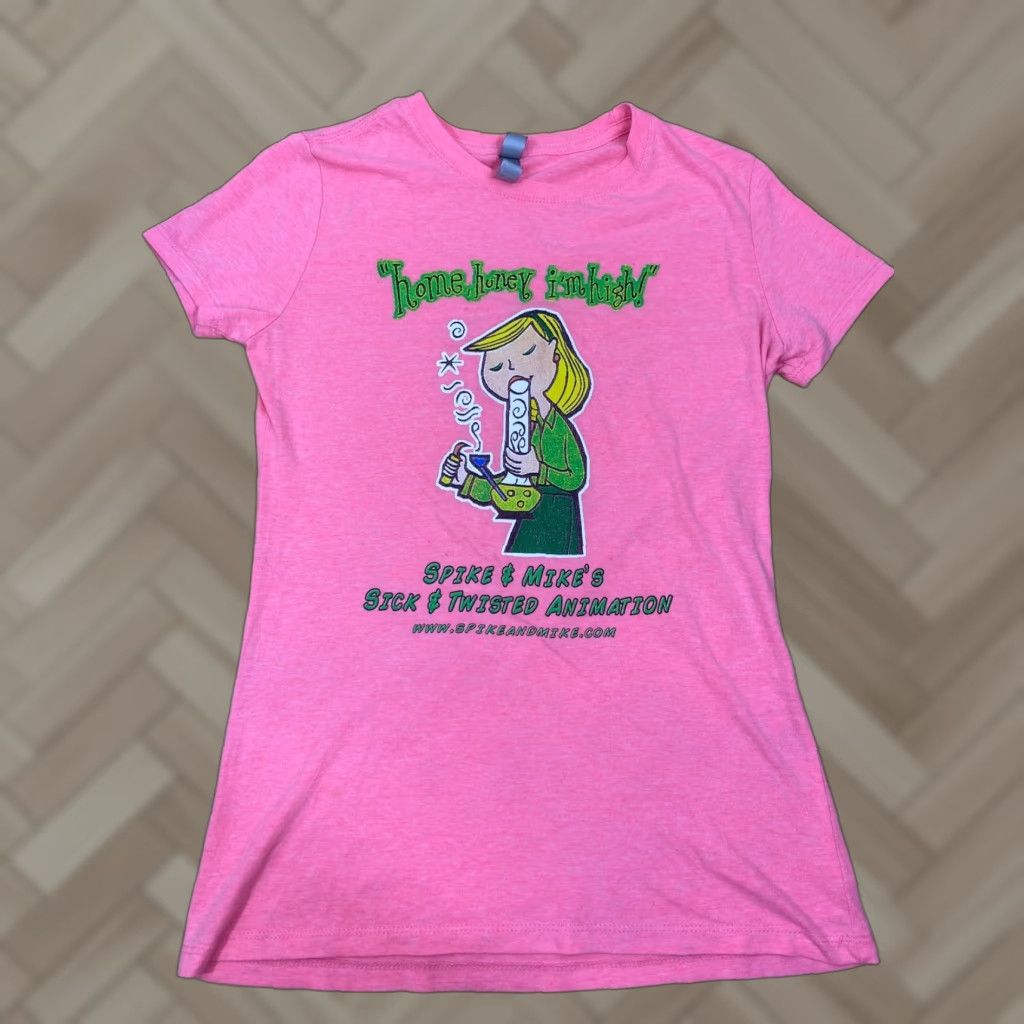 Next Level Next Level T-Shirt Peach Pink Short Sleeve Logo Crew Neck Women L Digital #1774 Size L / US 10 / IT 46 - 1 Thumbnail