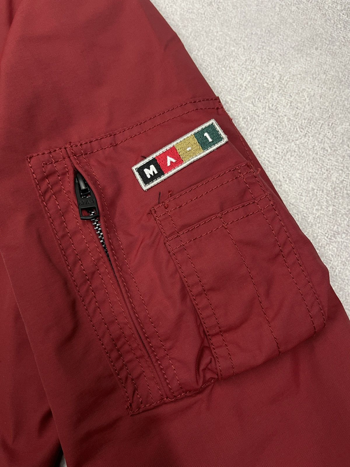 Alpha Industries Mens MA-1 Nylon Flayer Bomber Modern Aesthetics Alpha Size US L / EU 52-54 / 3 - 5 Thumbnail
