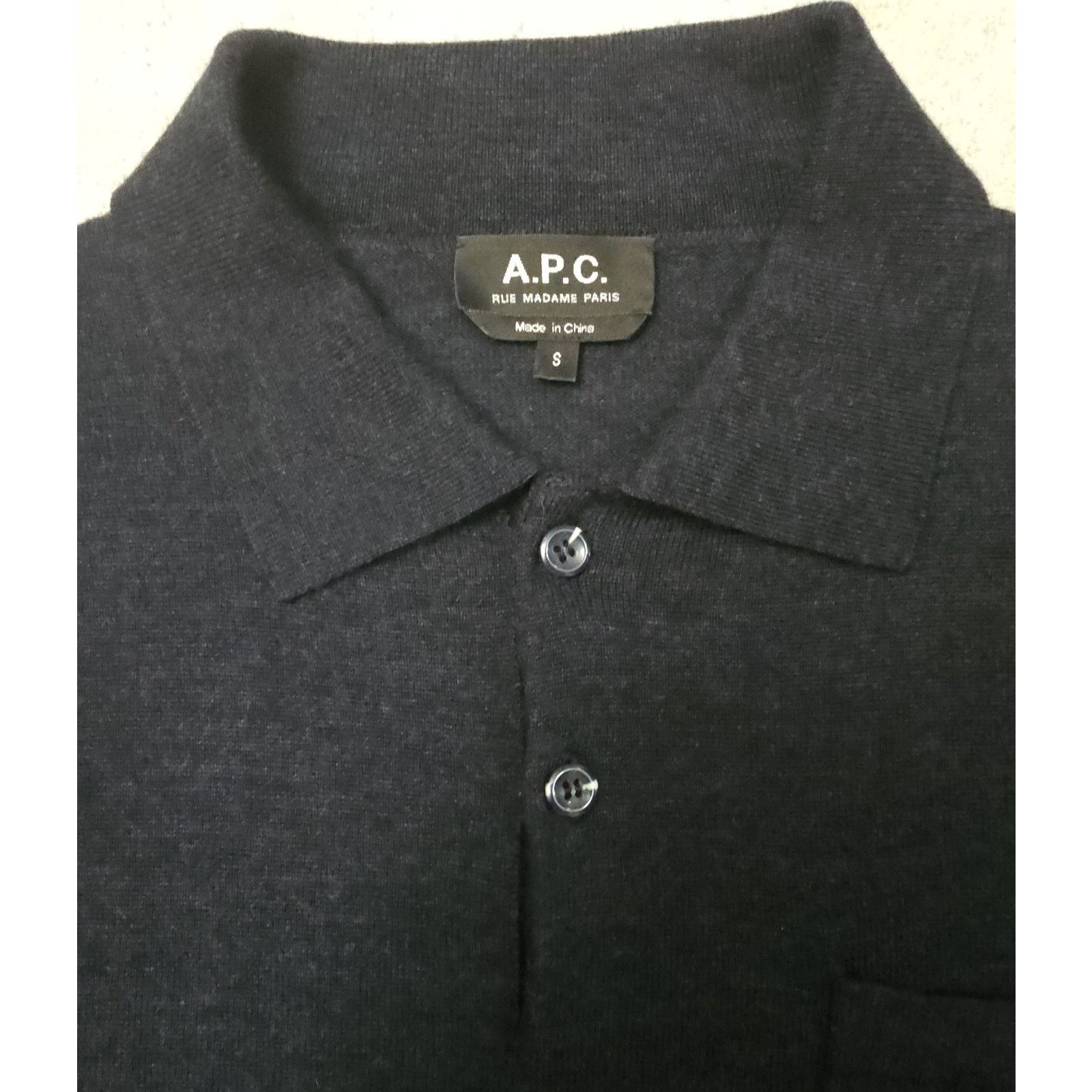 A.P.C. A.P.C Rue Madame Paris Wool Speckled Long Sleeve Sweater Size US S / EU 44-46 / 1 - 4 Thumbnail