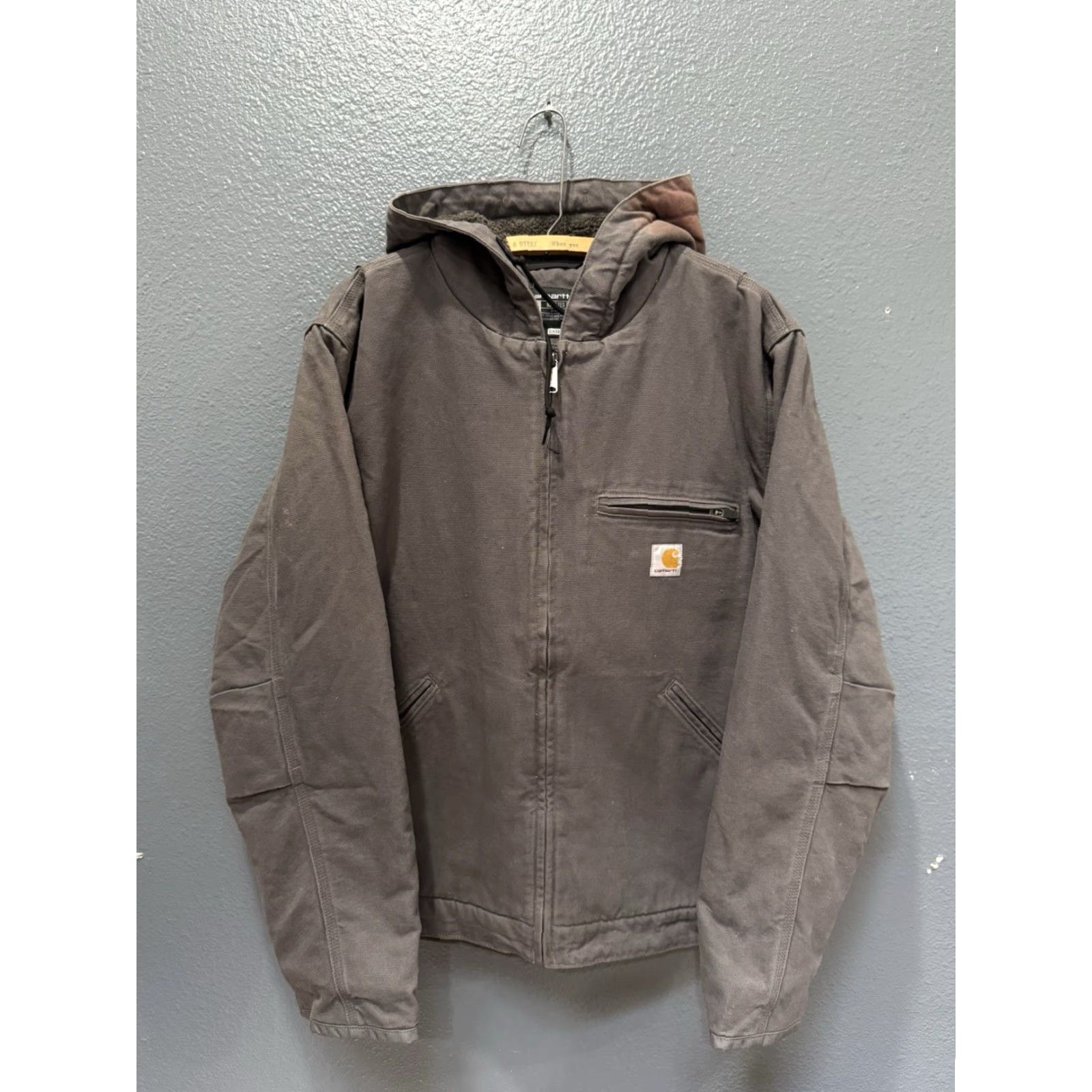 Carhartt VINTAGE Carhartt DJ4392M Hooded Detroit Fleece Lined Jacket Men’s Large Size US L / EU 52-54 / 3 - 3 Thumbnail