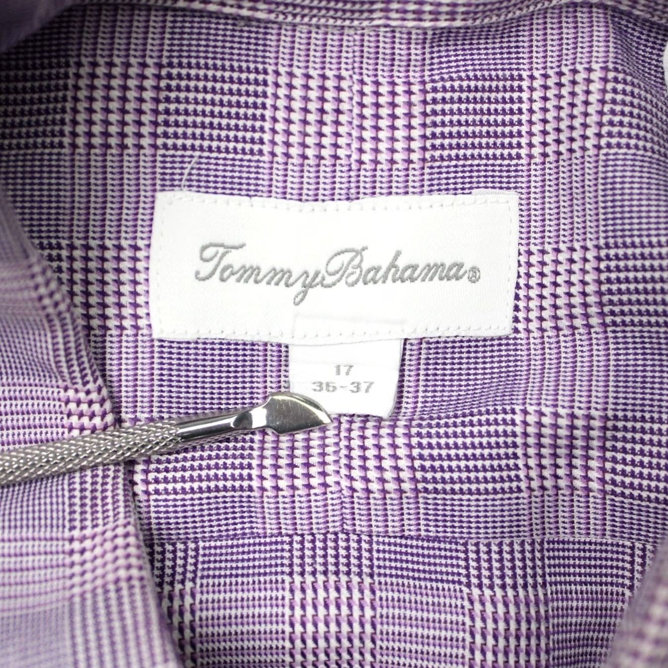 Tommy Bahama Tommy Bahama Shirt Mens 17 36/37 Purple 100% Cotton Long Sleeve Button Down Size US XL / EU 56 / 4 - 6 Thumbnail