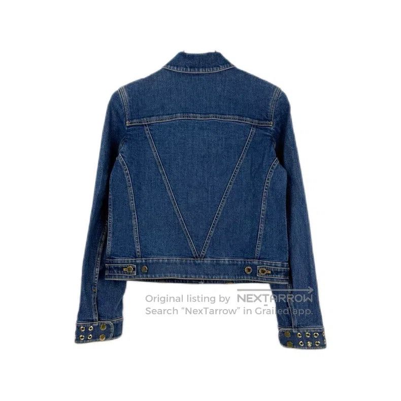 Louis Vuitton Louis Vuitton Washed Blue Rivet Cuff Denim Jacket Size S / US 4 / IT 40 - 2 Thumbnail