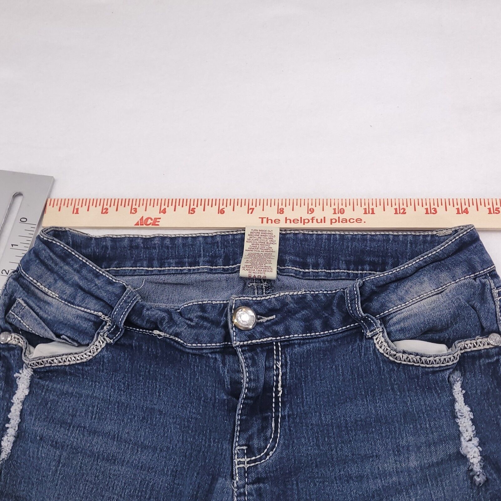 Faded Glory Faded Glory Button Zip Casual Denim Jeans Women Size 8P Blue Size 28" / US 6 / IT 42 - 7 Thumbnail