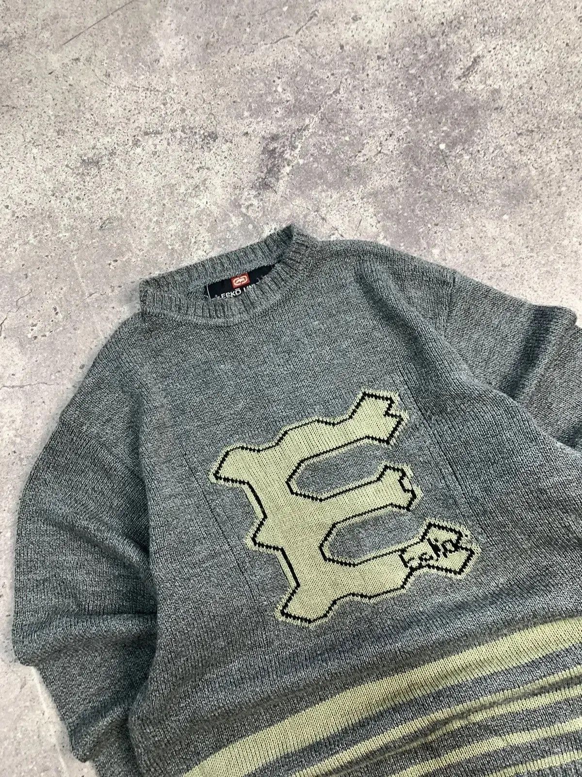 Ecko Unltd. × Vintage Vintage Y2K Ecko UNLTD Sweater If Six Was Nine Style Size US XL / EU 56 / 4 - 12 Thumbnail