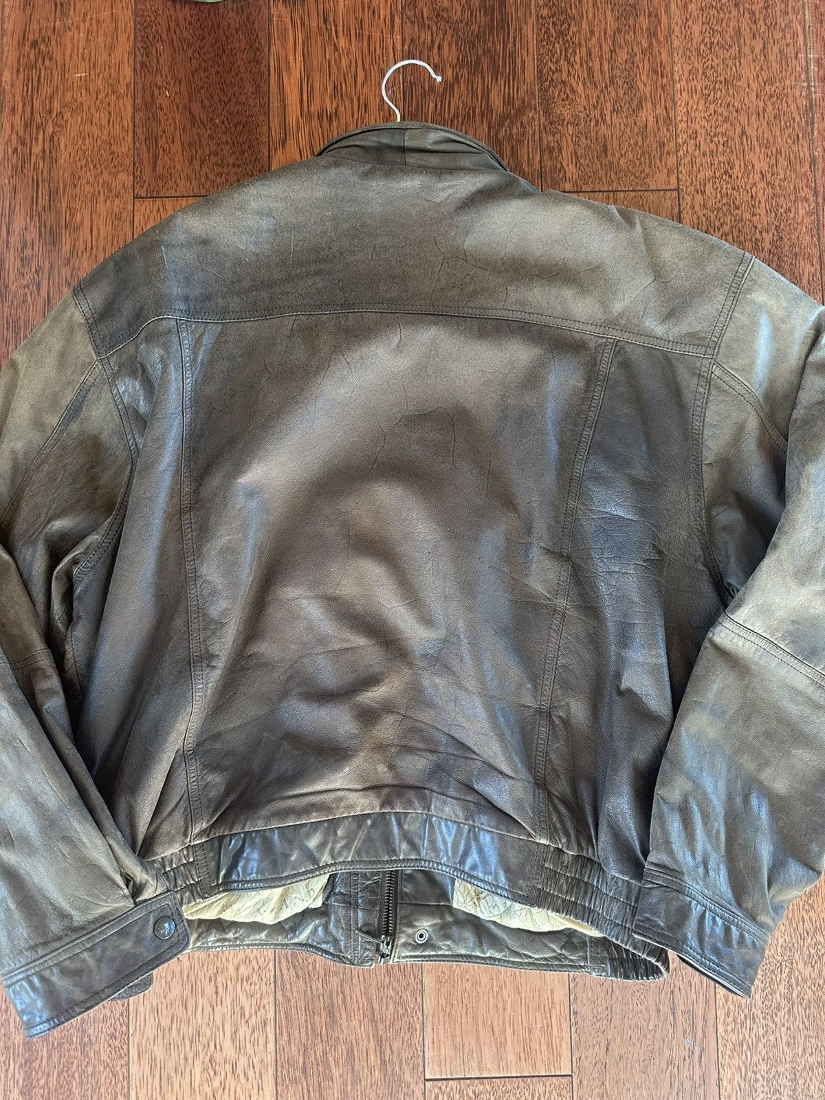 Vintage PETER ENGLAND VINTAGE LEATHER JACKET Size US XL / EU 56 / 4 - 2 Thumbnail