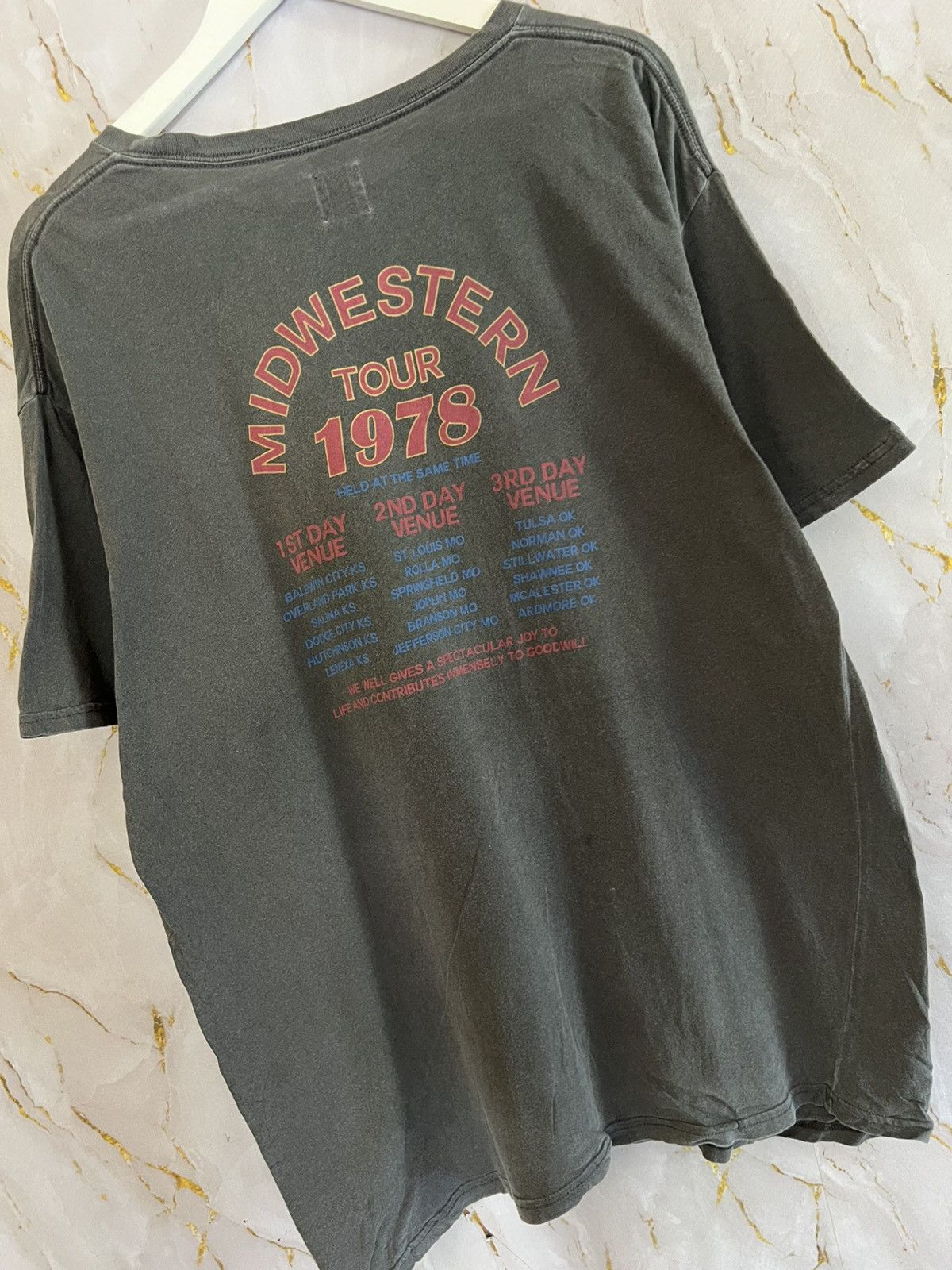 Japanese Brand Vintage 1978 Midwestern Tour T-Shirt – Rare 70s Concert Tee Size US XL / EU 56 / 4 - 4 Thumbnail