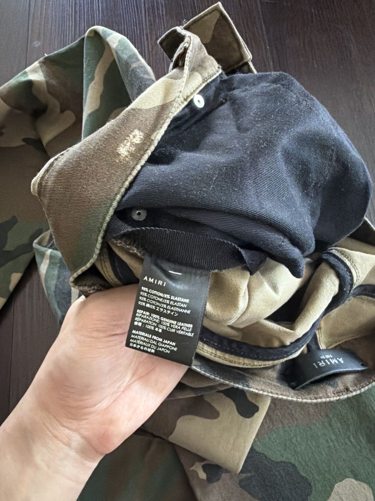 Amiri Amiri Camo Patchwork Jeans Size US 34 / EU 50 - 6 Thumbnail