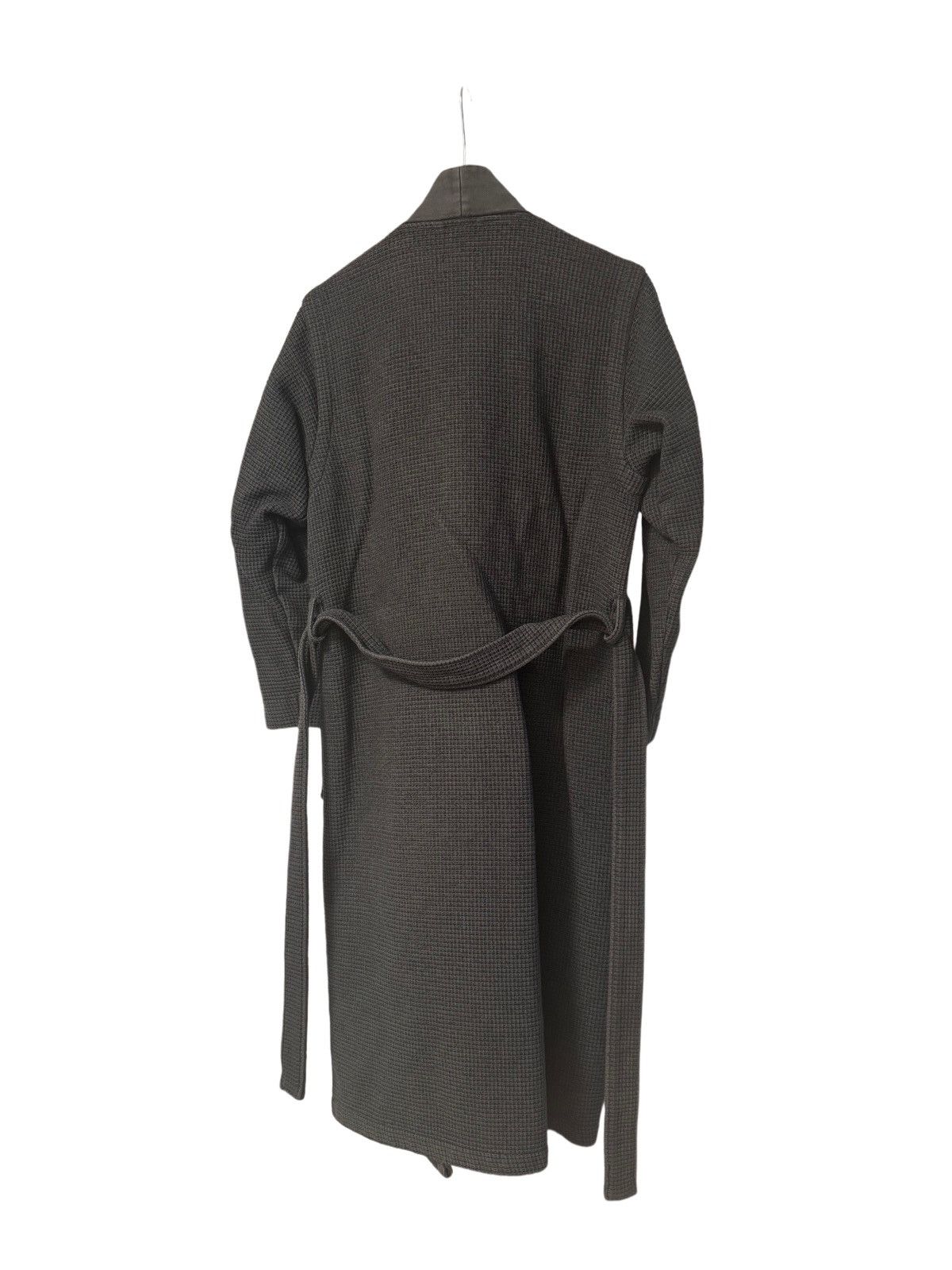 Hugo Boss BOSS Bodywear waffle kimono robe in grey Size ONE SIZE - 4 Thumbnail