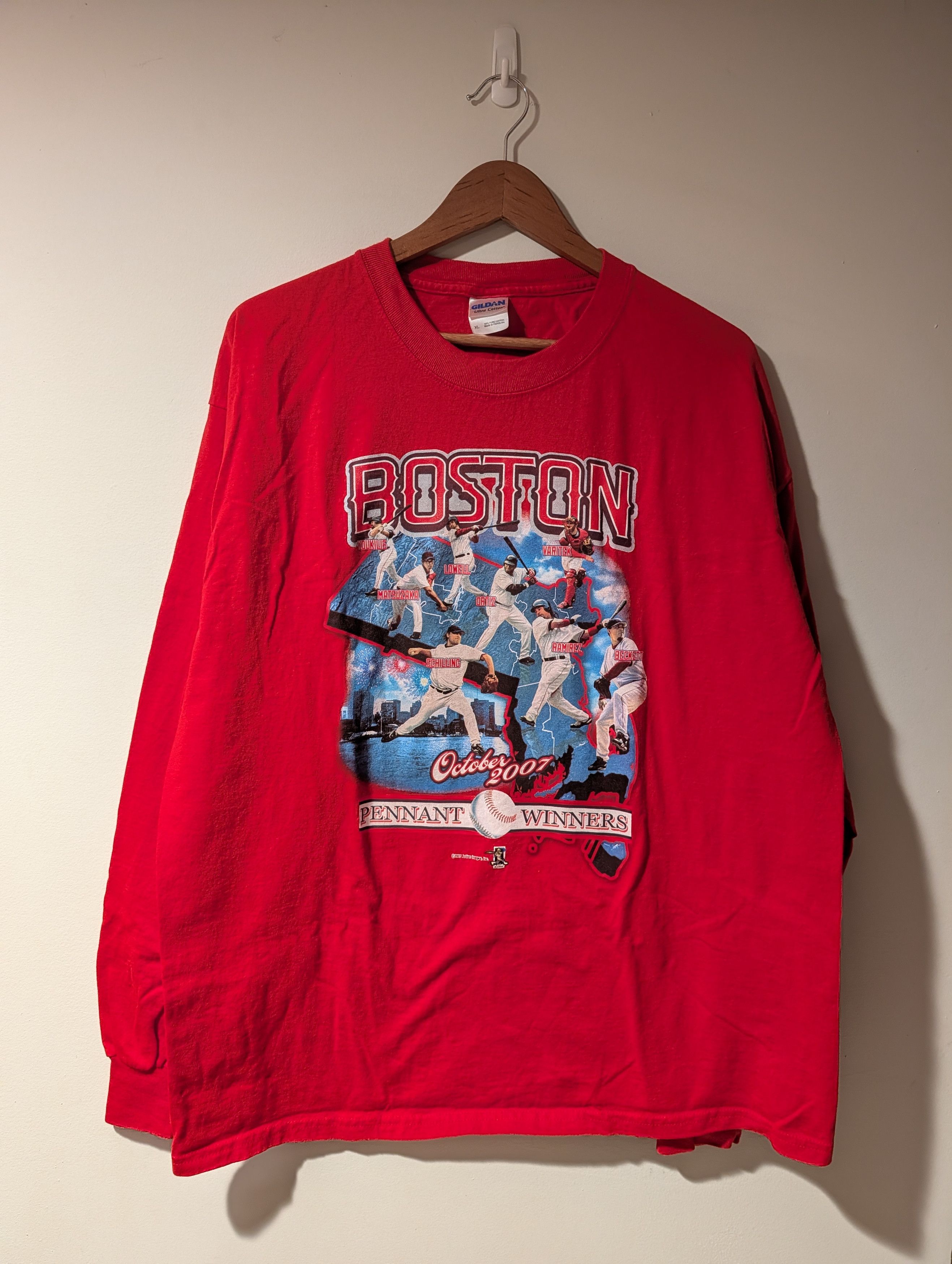 MLB Vintage 2007 Boston Red Sox World Series XL Long Sleeve Size US XL / EU 56 / 4 - 1 Thumbnail