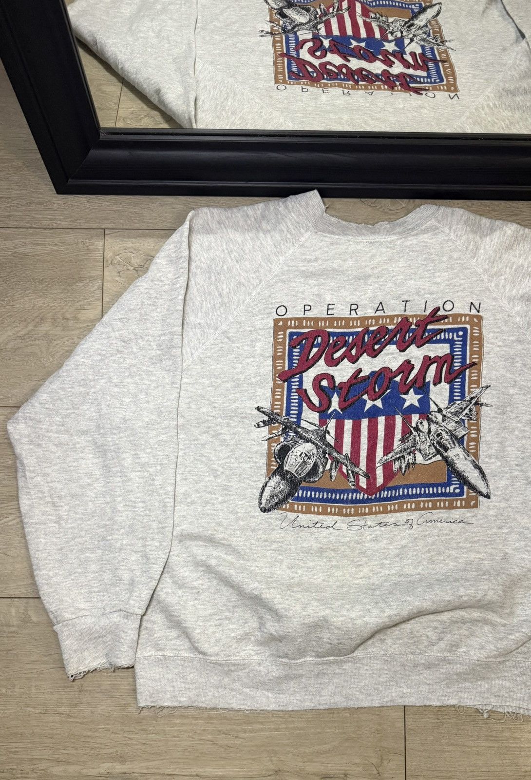 Other Vintage / Y2K 1990s Operation Desert Storm Two JetsCrewneck Size US M / EU 48-50 / 2 - 3 Thumbnail